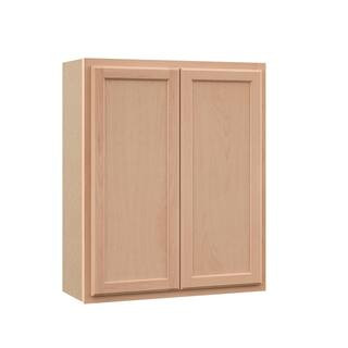 Recessed Panel 30 in. W x 12 in. D x 36 in. H Assembled Wall Kitchen Cabinet in Unfinished | The Home Depot