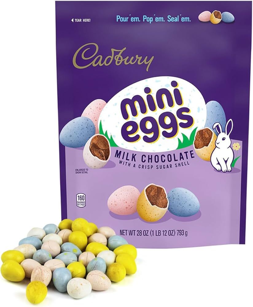 Cadbury Easter Mini Eggs Milk Chocolate Candy - Cadbury Chocolate Easter Eggs Candy Rainbow Color... | Amazon (US)