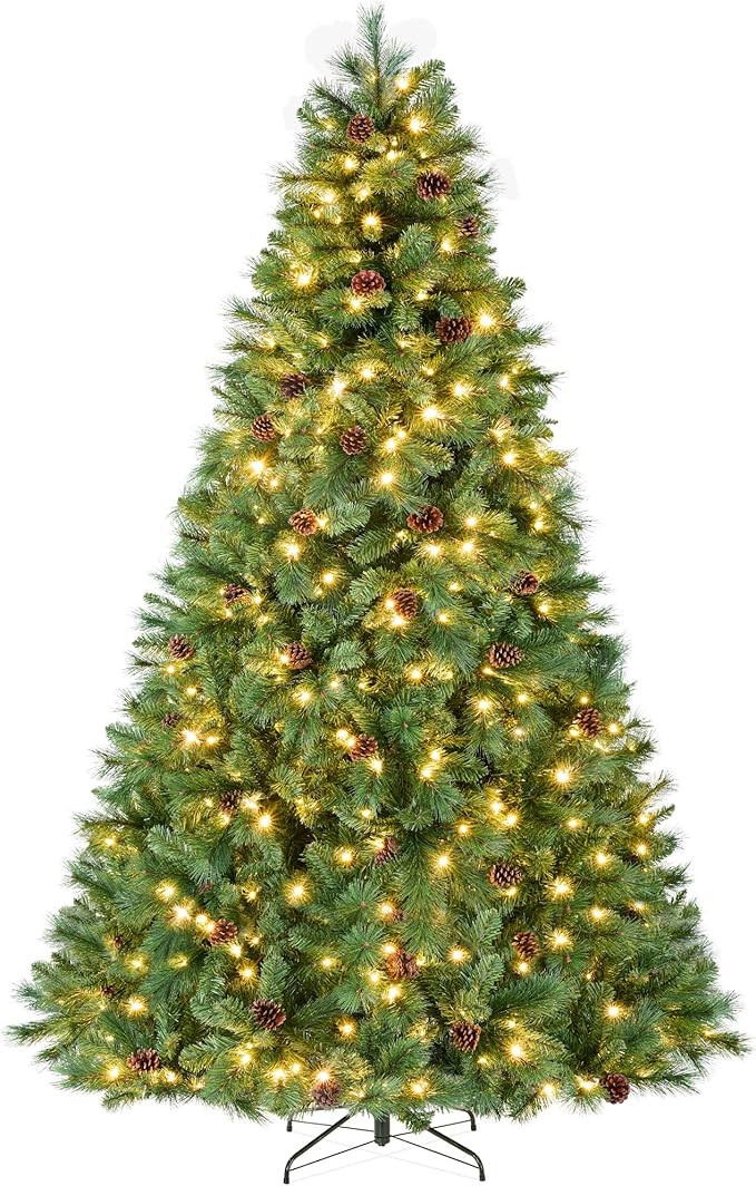 Best Choice Products 6ft Pre-Lit Scotch Pine Christmas Tree, Premium Pre-Decorated Artificial Hol... | Amazon (US)
