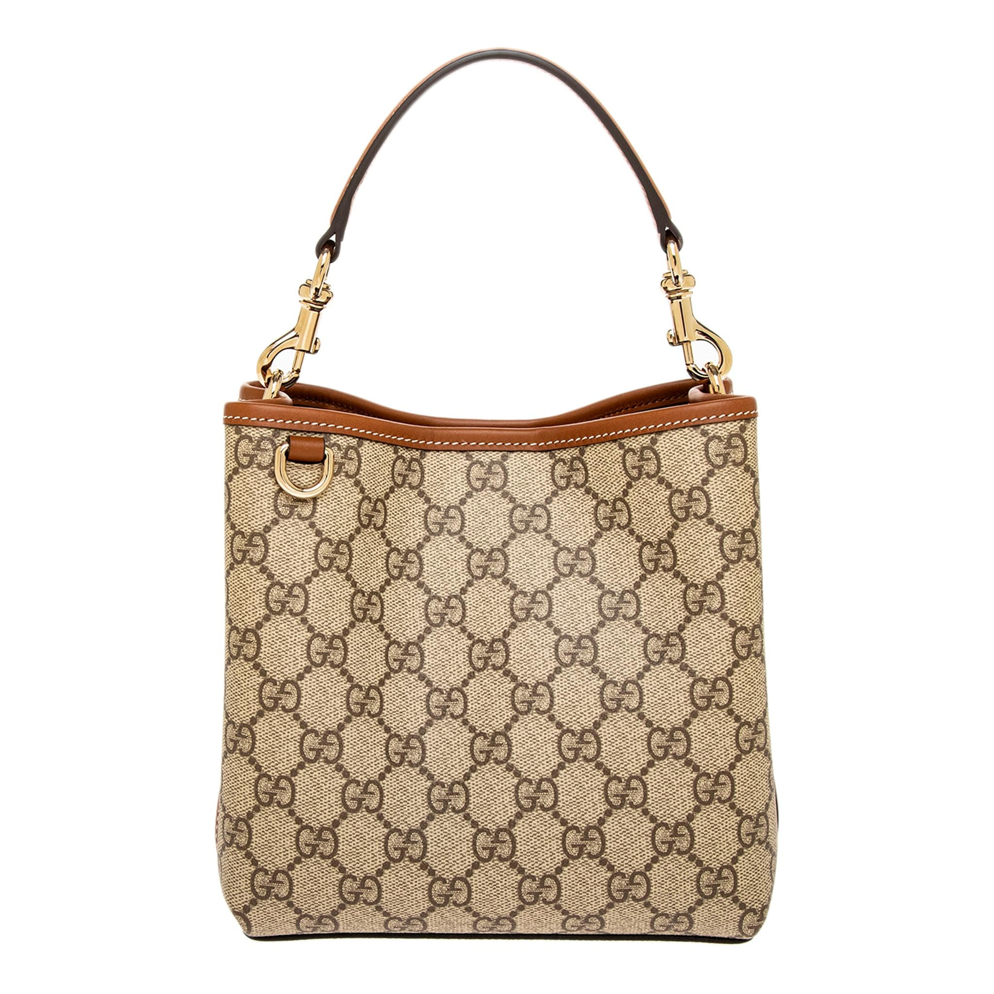 Gucci GG Emblem Small Bucket Bag | Overstock