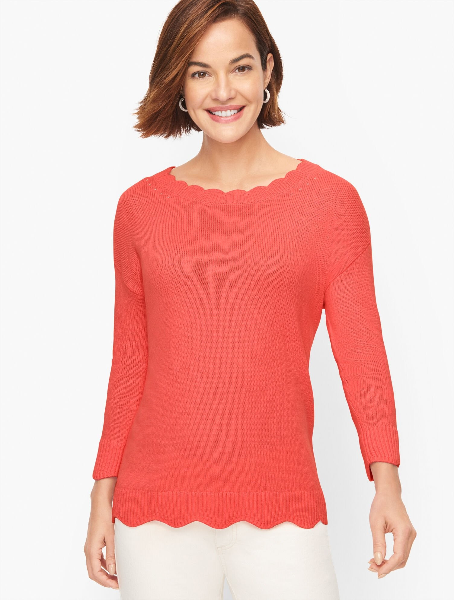Scallop Detail Sweater | Talbots