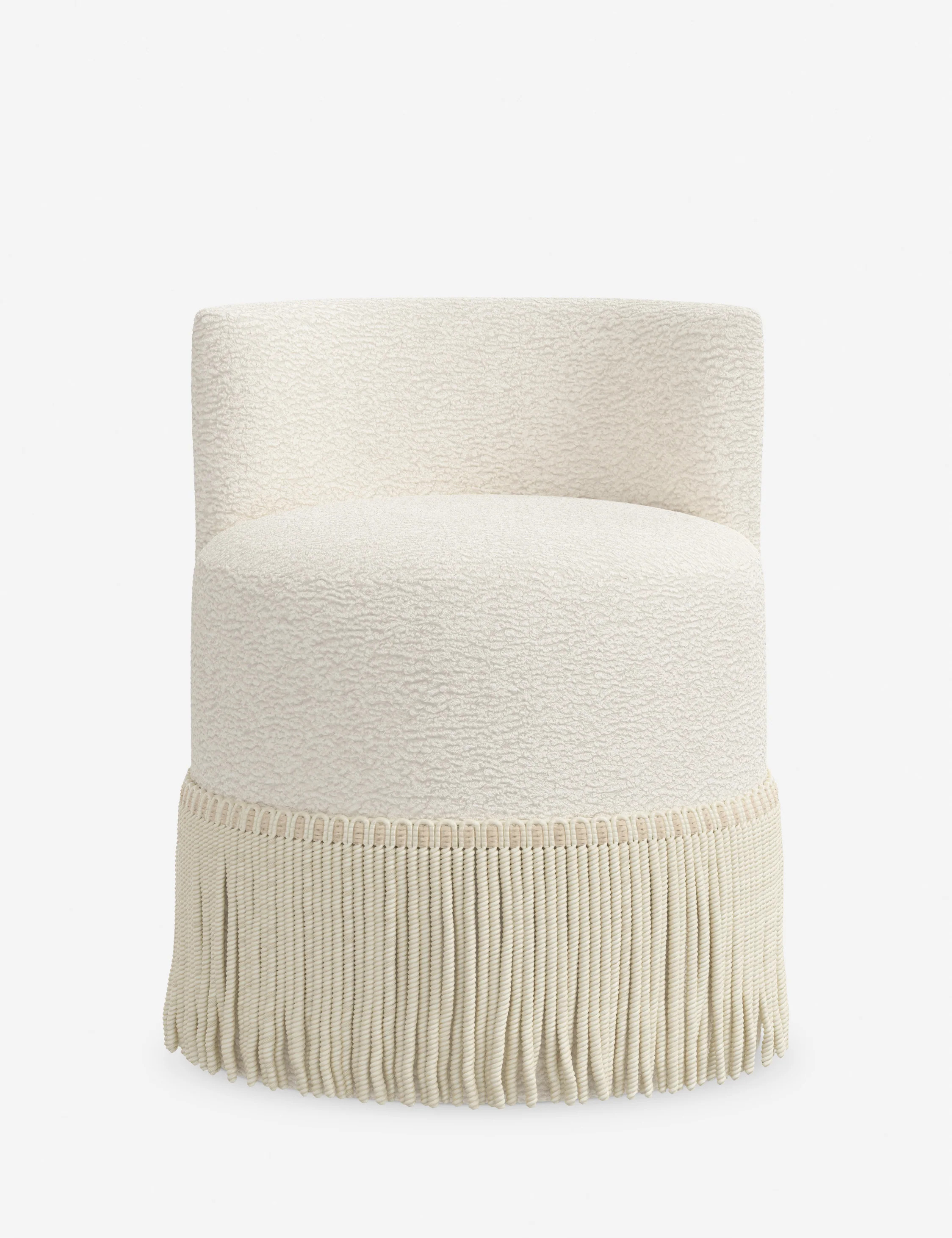 Olivares Accent Chair, Cream Sherpa | Lulu and Georgia 