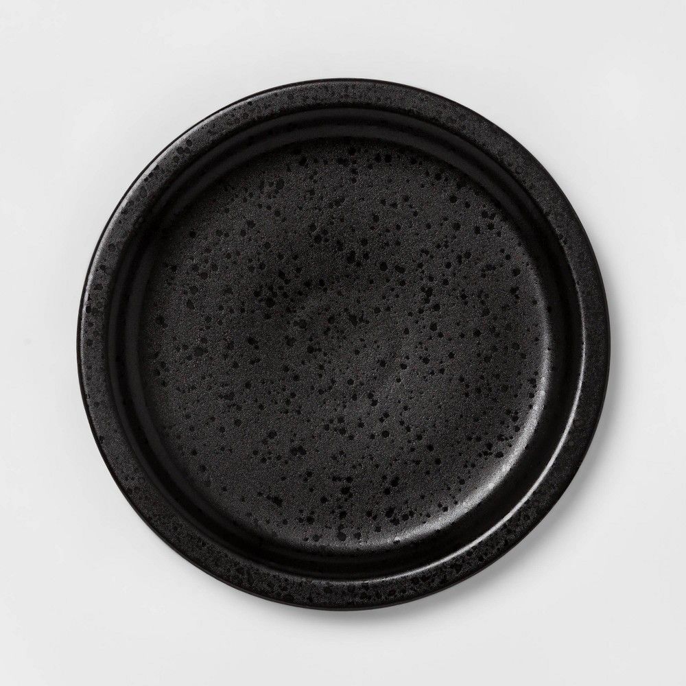 8.9"" Porcelain Ravenna Salad Plate Black - Project 62™ | Target