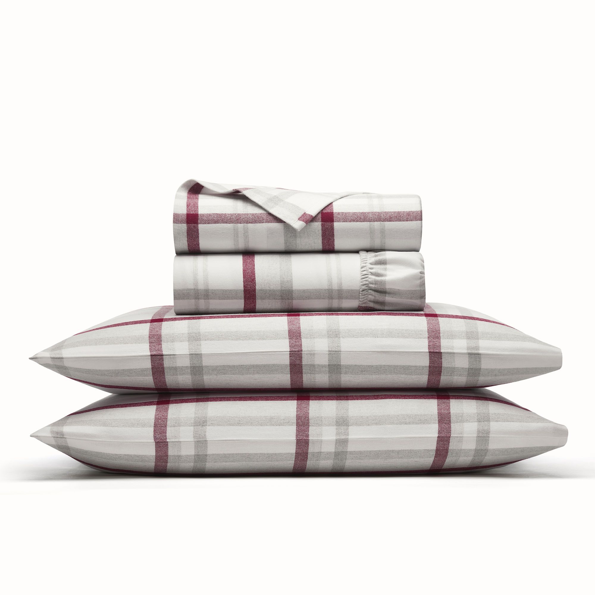 Flannel Heathered Plaid Sheet Set | Boll & Branch