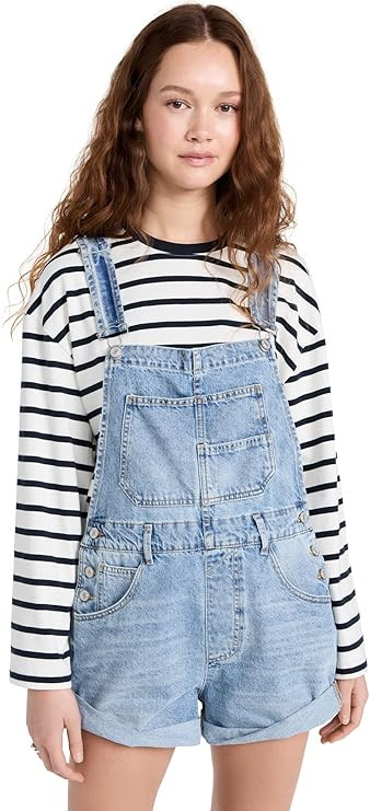 Free People Women's Ziggy Shortalls | Amazon (US)