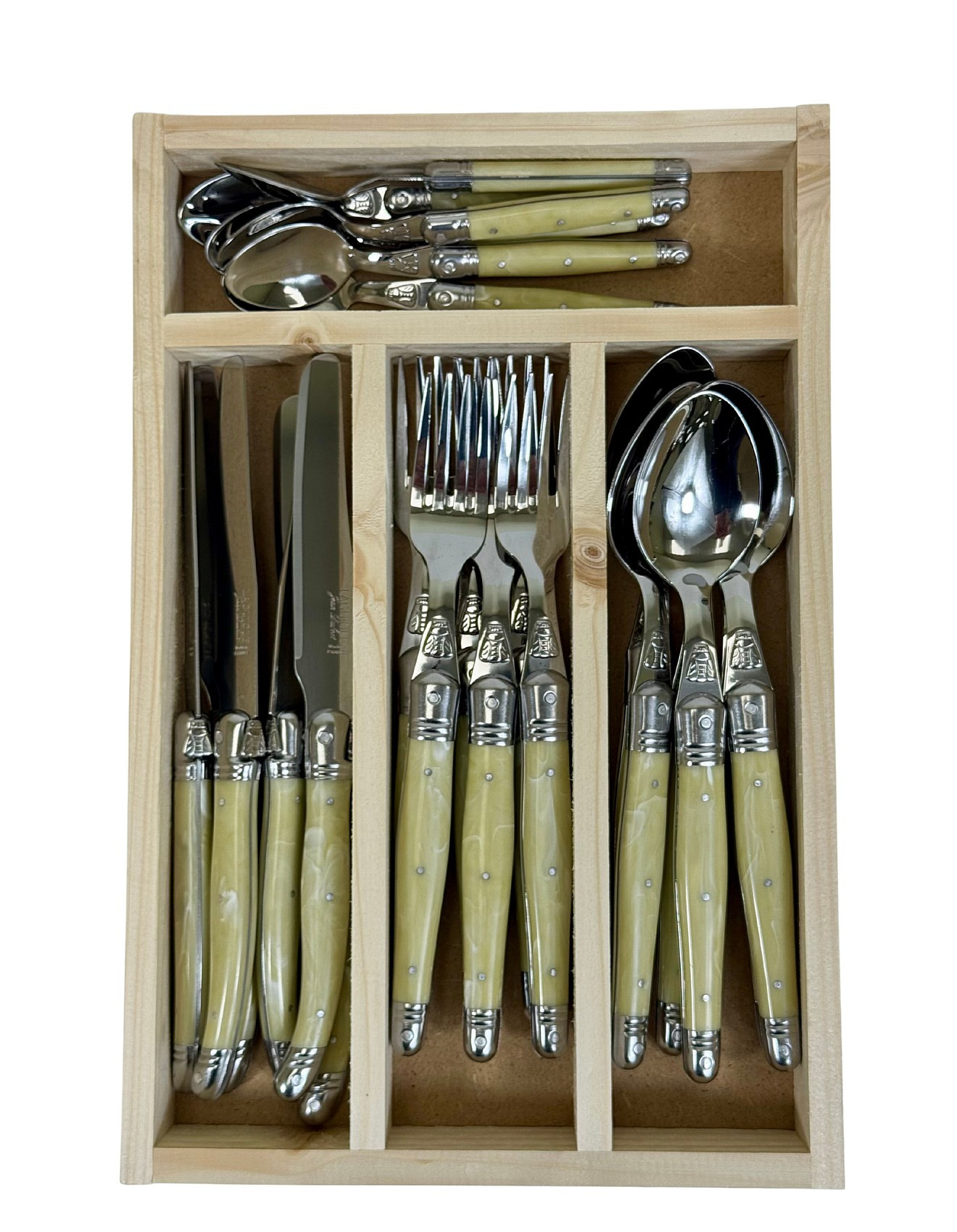 MAISON 24PC CUTLERY SET LIGHT HORN (FP) | David Jones (Australia & New Zealand)