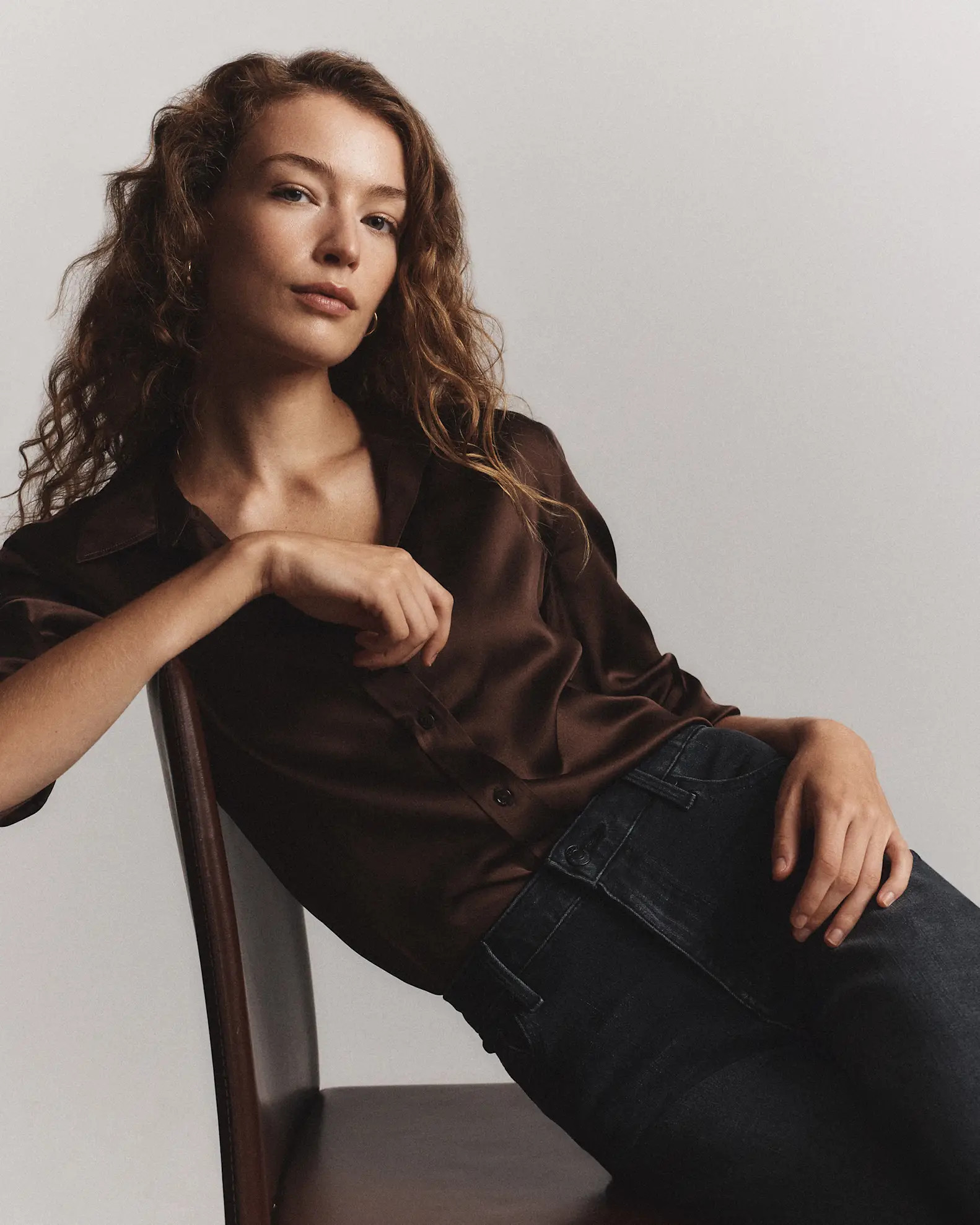 100% Washable Silk Three-Quarter Sleeve Shirt | Quince