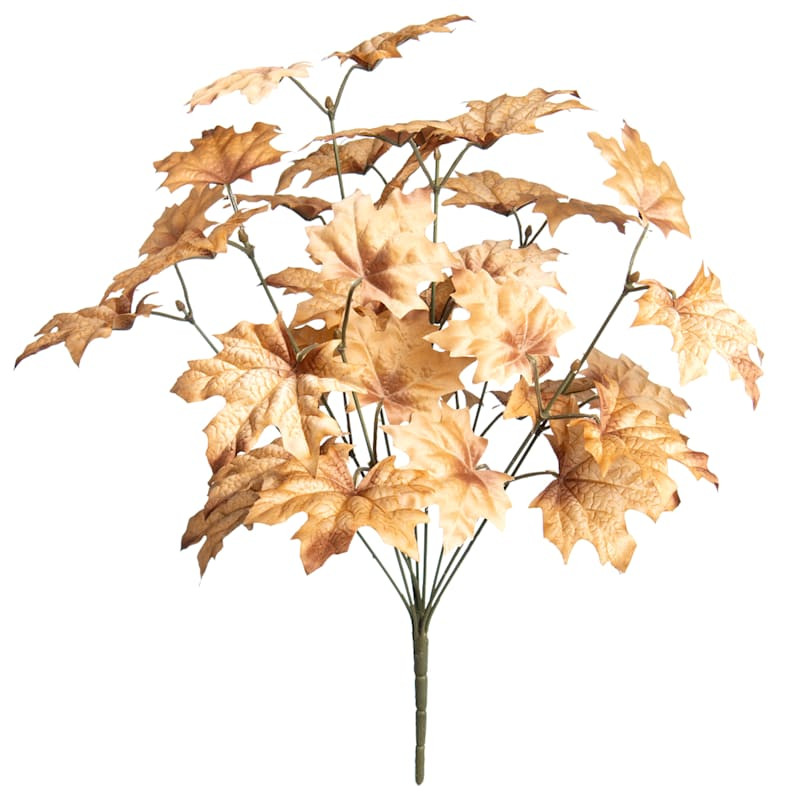 Light Brown Maple Ivy Bush, 18" | At Home