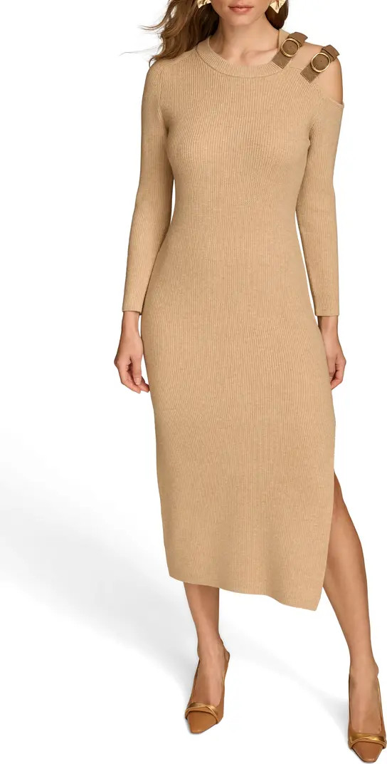 Belted Cutout Maxi Sweater Dress | Nordstrom