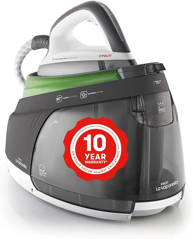 Polti La Vaporella XT90C, Steam Generator Iron with Boiler, 7 Bar, with Eco Function, Unlimited A... | Amazon (UK)