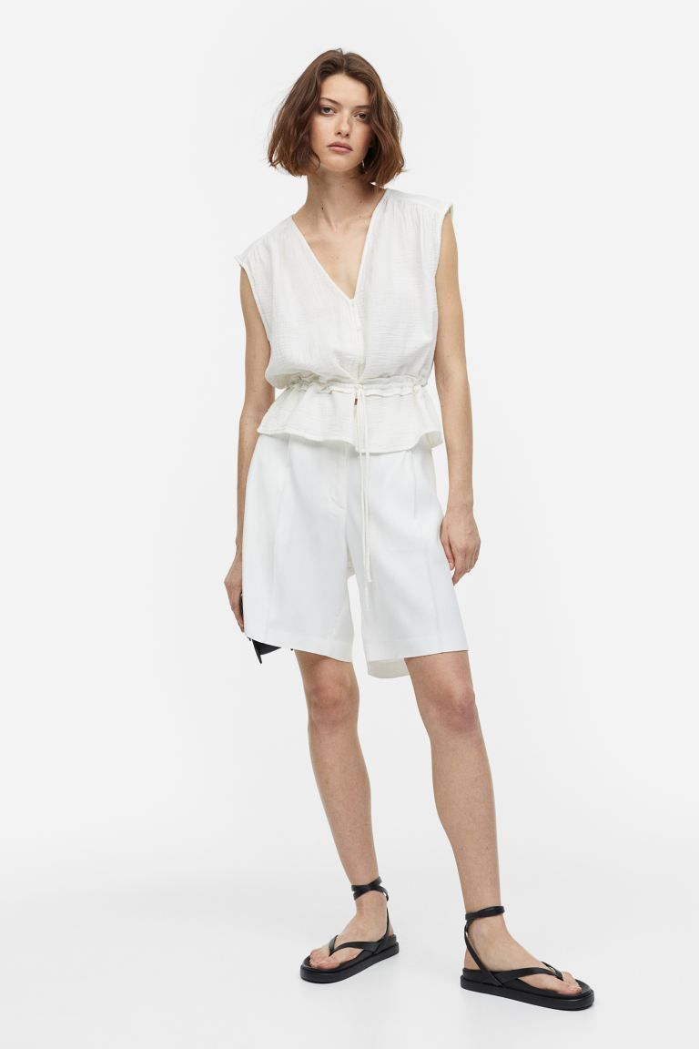 Crinkled Cotton Blouse | H&M (US + CA)