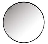 Mirrorize, 34"" Dia Framed Plain Round Mirror | Black Circle Hanging Modern Industrial Large Metal F | Amazon (US)