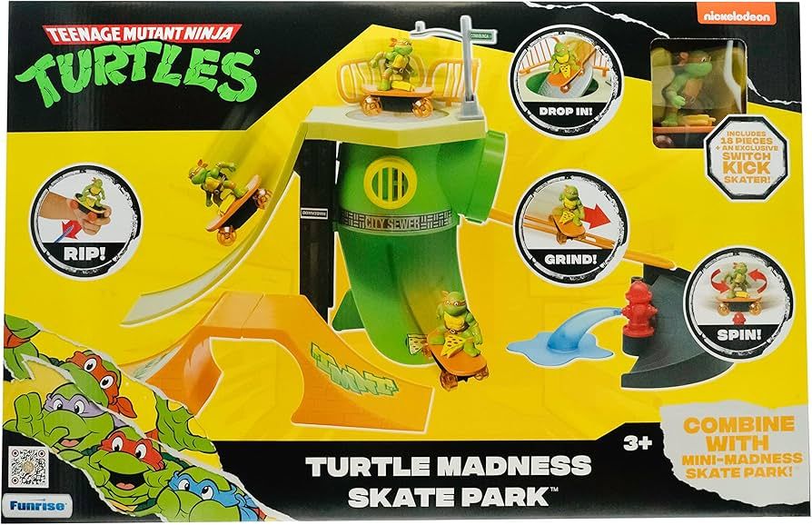 Teenage Mutant Ninja Turtles, Turtle Madness Skate Park, Classic Edition, Ages 3 and up | Amazon (US)