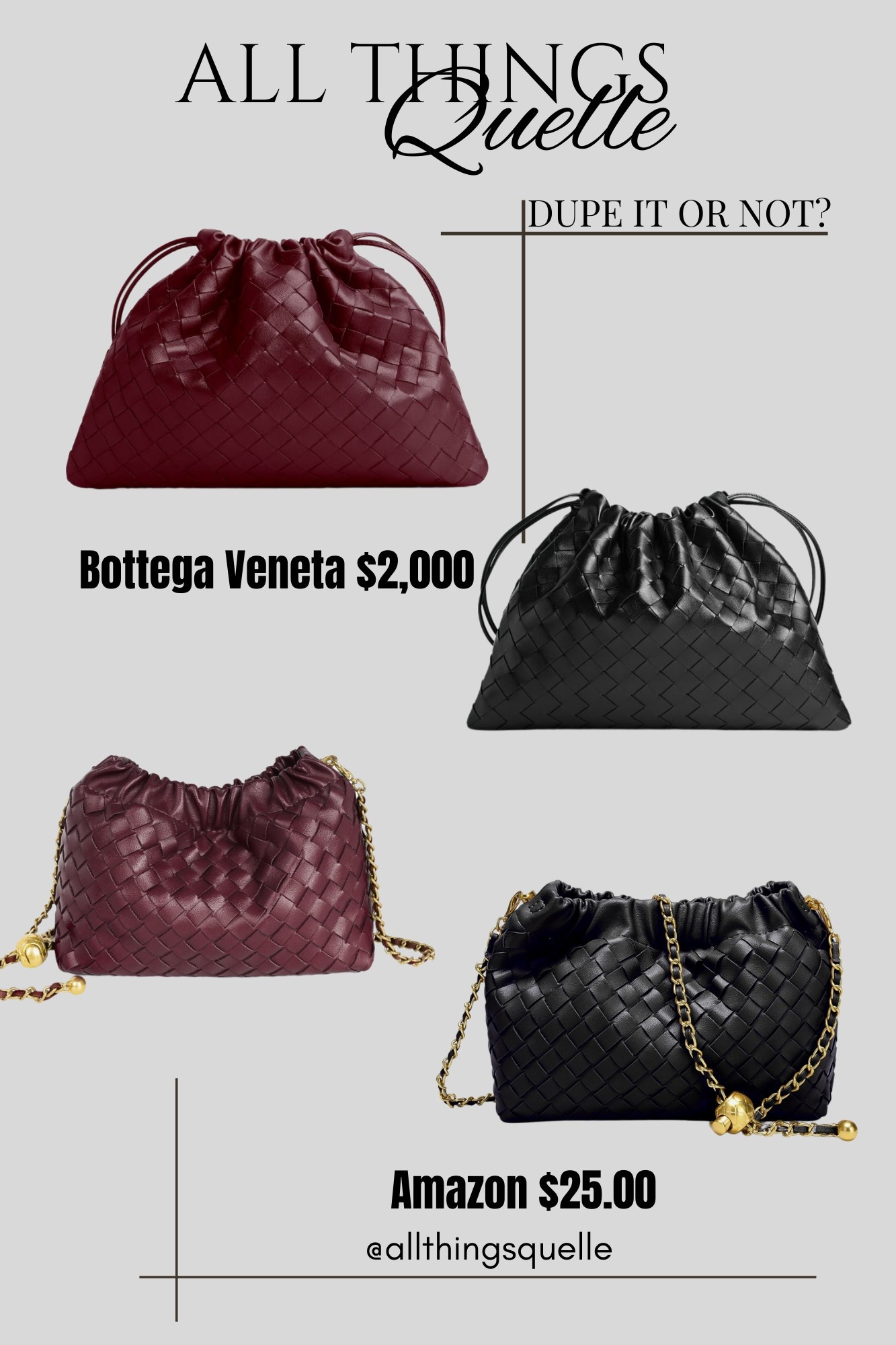 Bottega Dupes 

#bottega #dupes 

#LTKStyleTip #LTKItBag