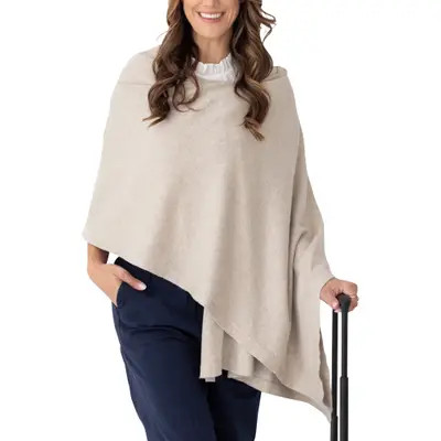 zestt organics The Dreamsoft Travel Scarf in Gray Colorblock at Nordstrom | Nordstrom