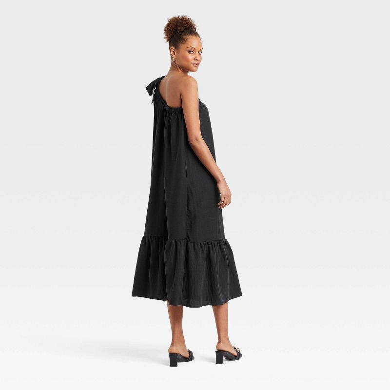 Women's One Shoulder Sleeveless Tiered Dress - A New Day™ | Target