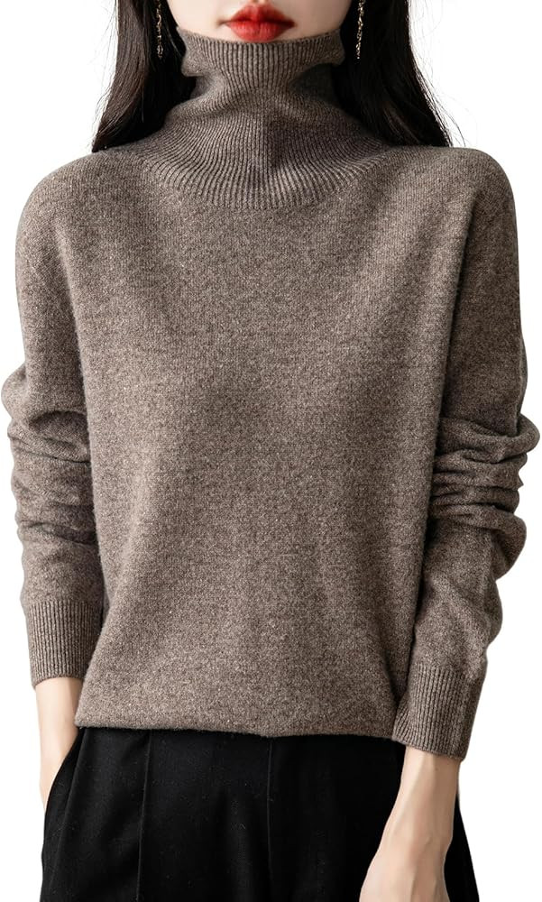 Chanyarn Women's Turtleneck 100% Merino Wool 2025 First-Line Ready to Wear Fall Winter Seamless K... | Amazon (US)