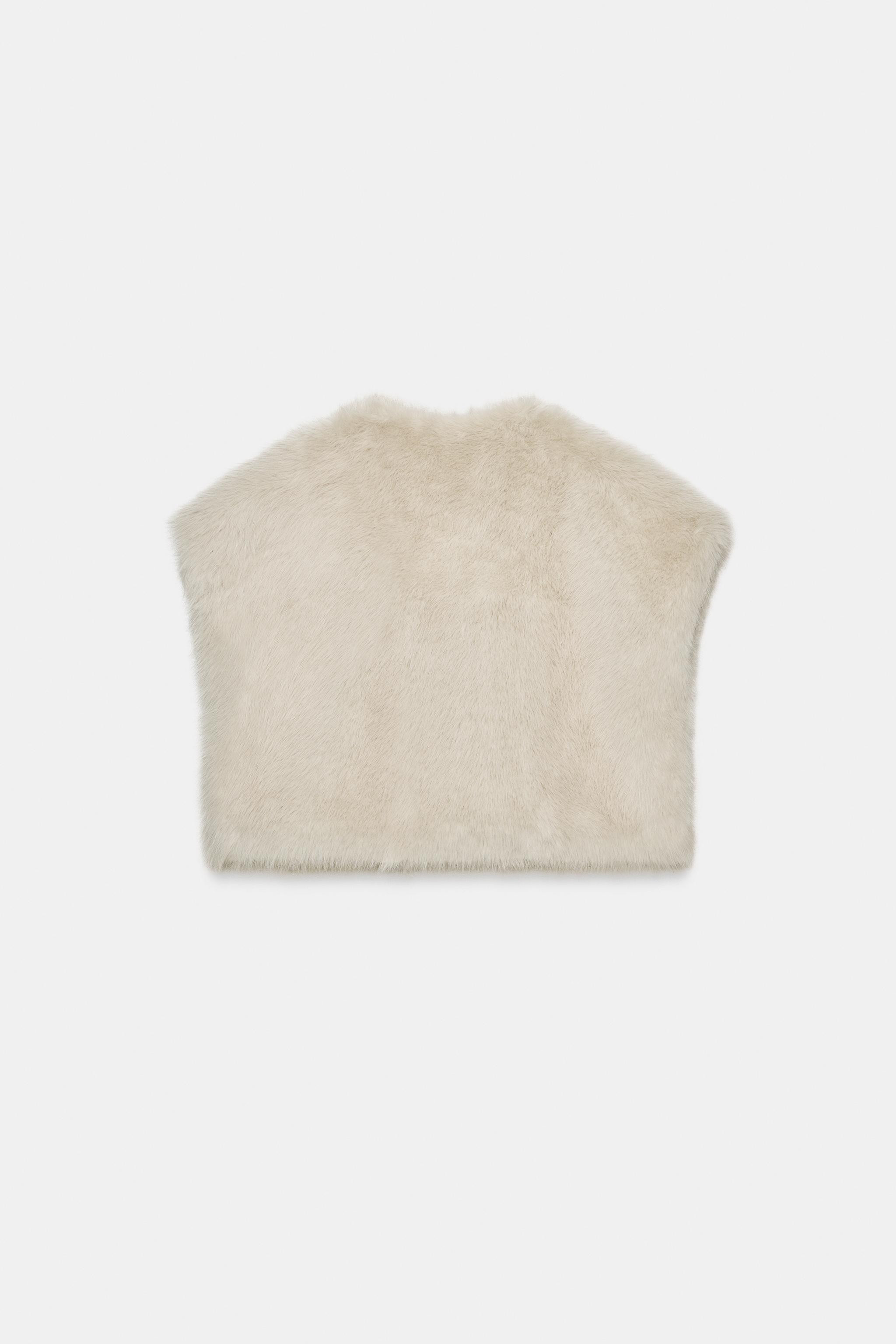 FAUX FUR VEST | Zara Canada