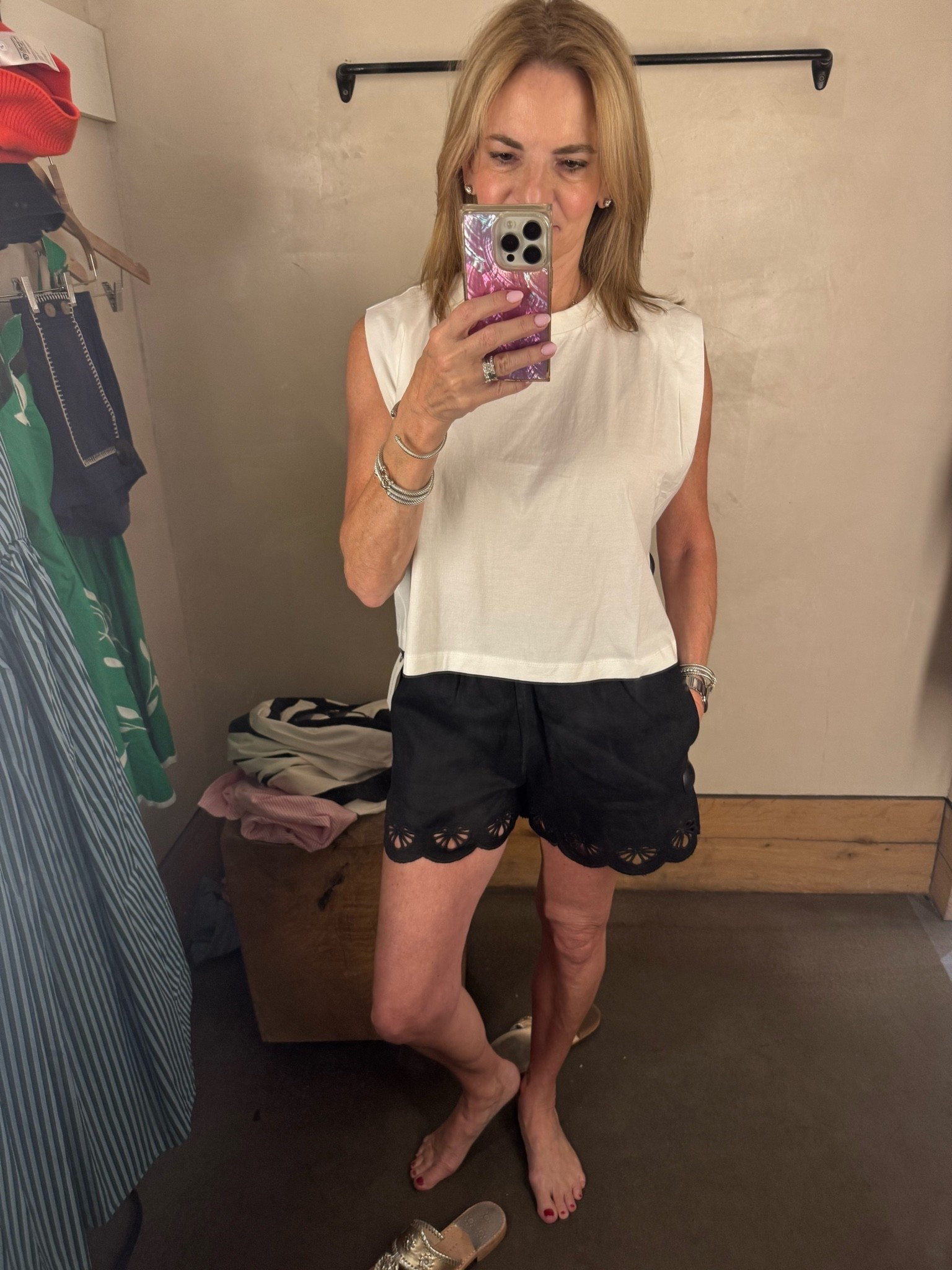 Cute shorts and top!

#LTKdayinmylife #LTKgrwm #LTKootd