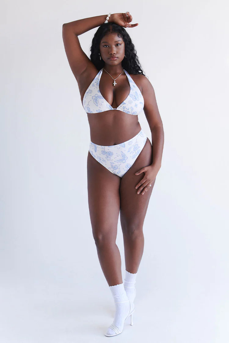 x SYDNEY SWEENEY Jenna Full Coverage Bikini Bottom - Farfalle | Frankies Bikinis