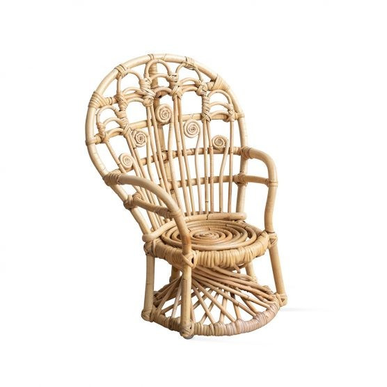Ellie & Becks Co. Peacock Doll Rattan Chair | The Tot