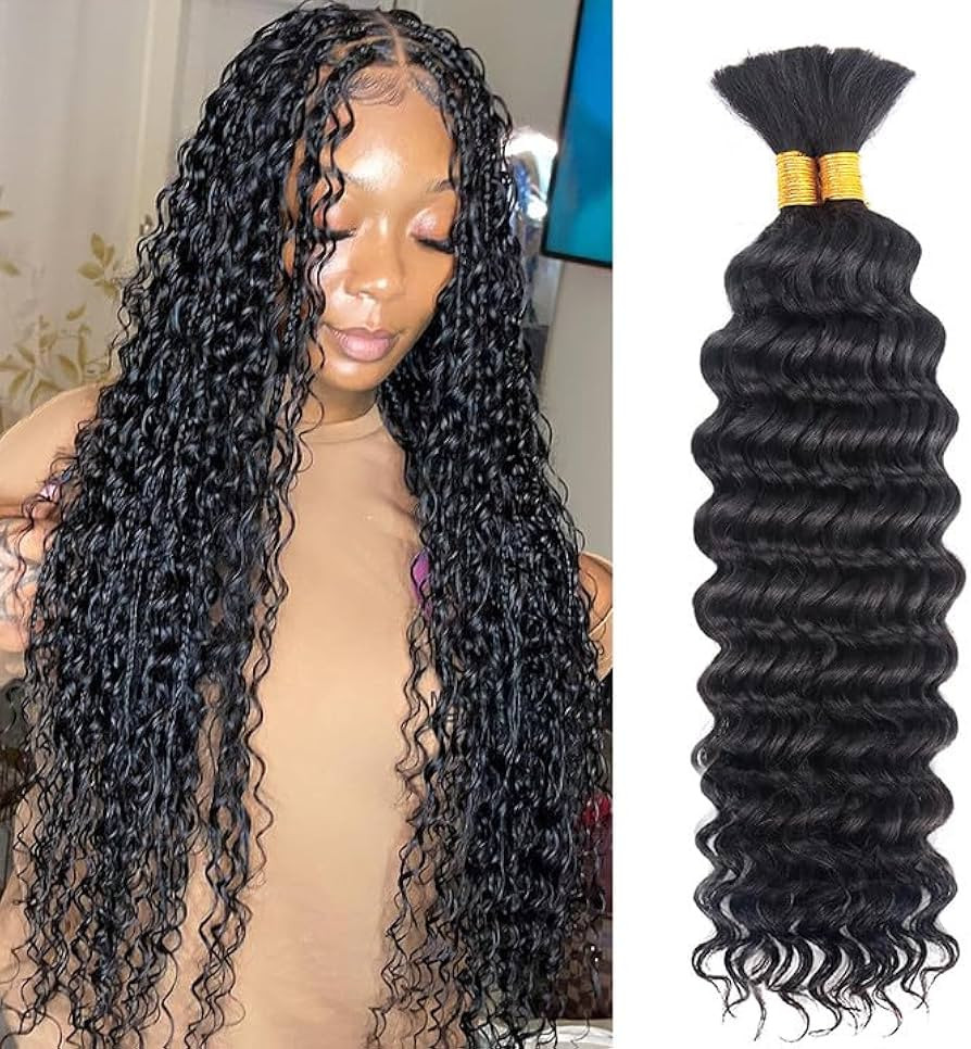ZKSK Deep Wave Bulk Human Hair For Braiding No Weft 100g (1 Pack-2 Bundle) 100% Unprocessed Brazi... | Amazon (US)