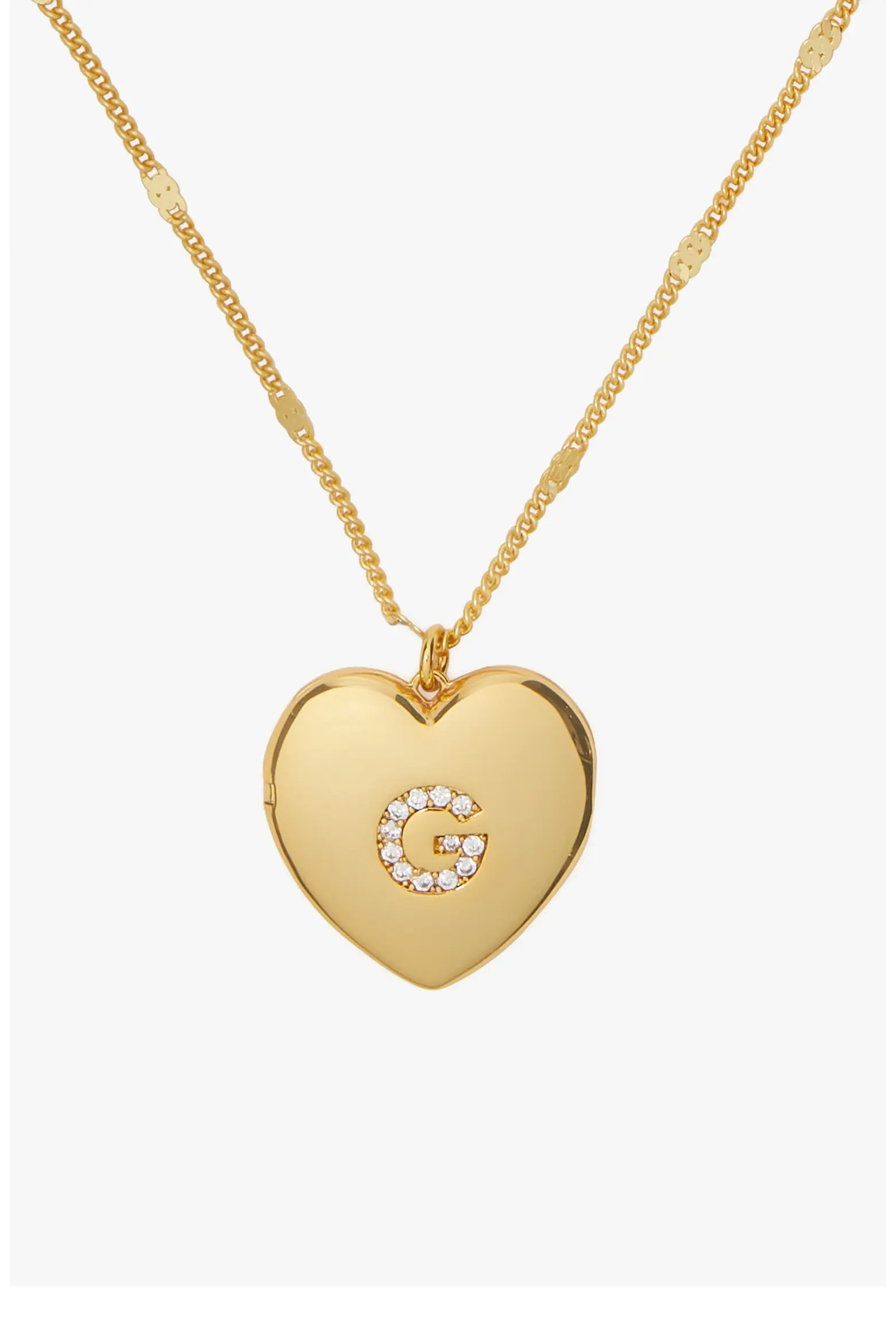 crystal initial heart locket necklace (Women) | Nordstrom | Nordstrom