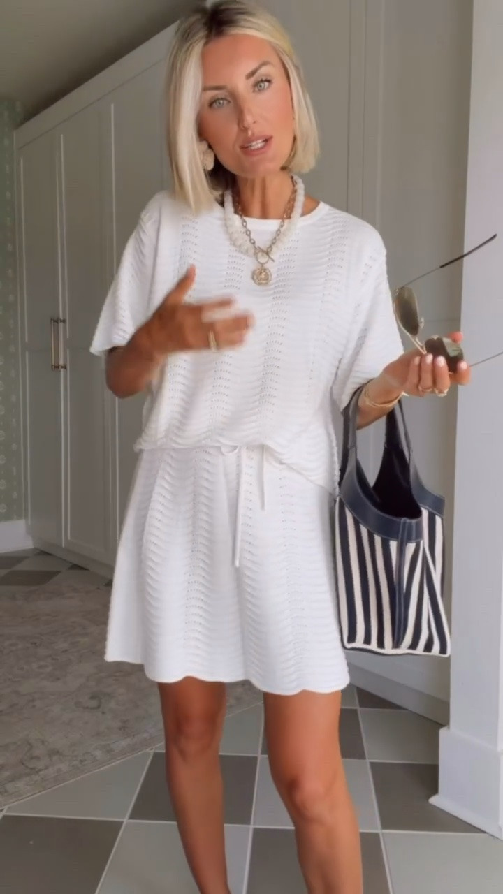 I love how you can wear this crochet white set for everyday or as a cover up! It comes in a few other colors as well! Wearing S! Loverly Grey, Amazon, matching set, cover up, white set, summer outfit, vacation looks

#LTKootd #LTKSeasonal #LTKTravel