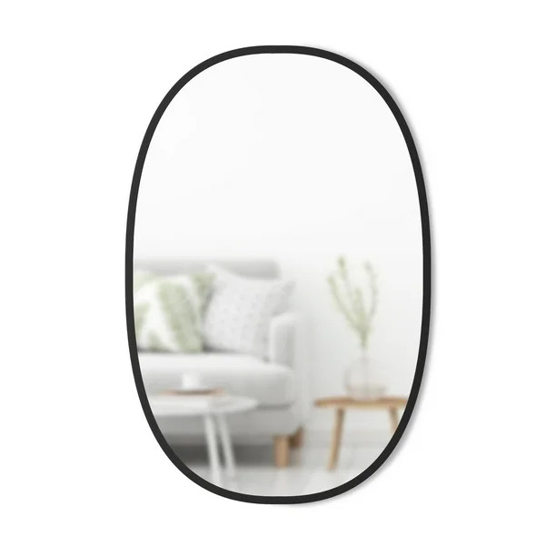 Umbra Hub 24x36 Inch Oval Mirror with Modern Rubber Frame | Walmart (US)