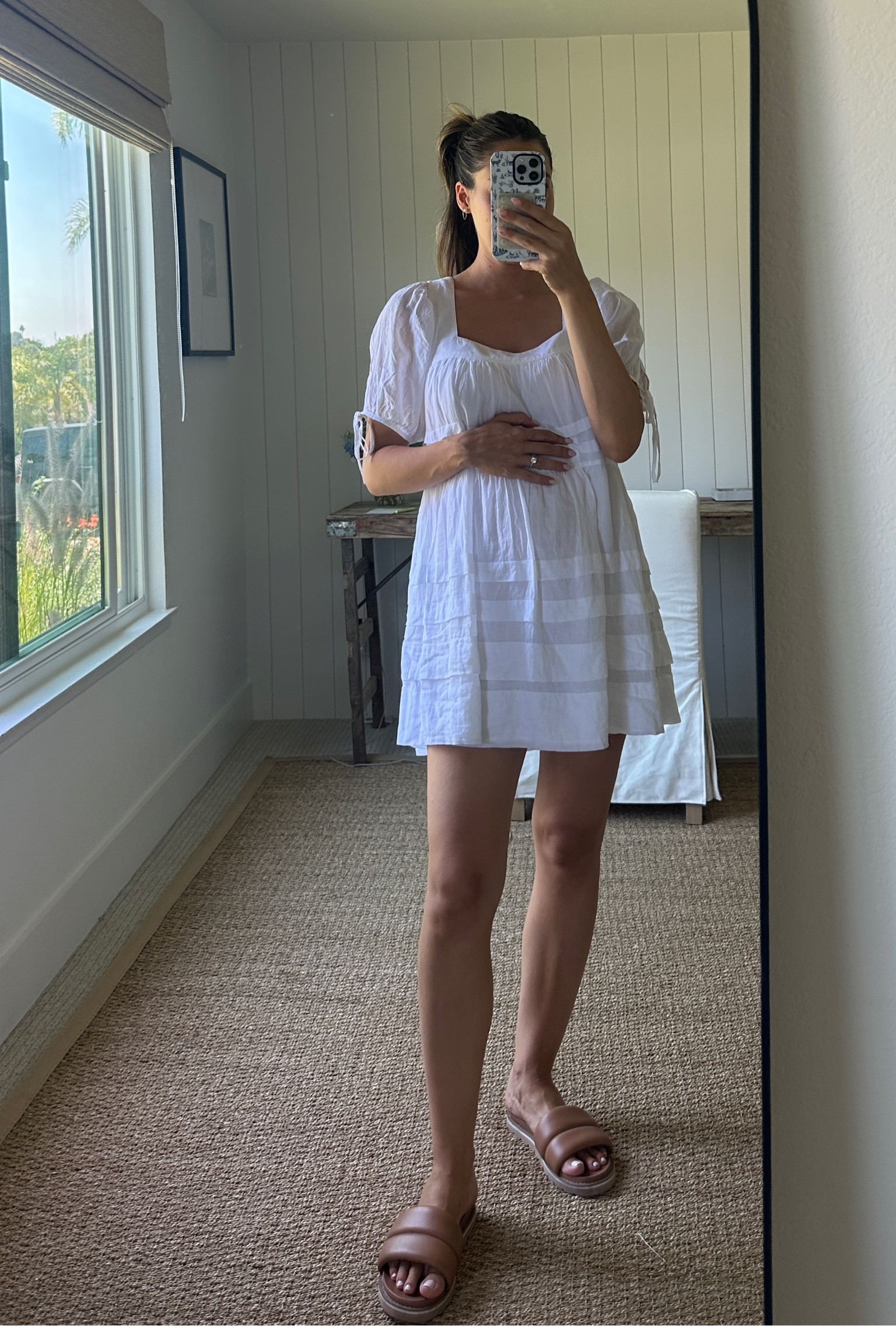 Such an easy throw on dress that is so comfy & bump friendly! Off to the farmers market this morning 

#LTKSummerSales #LTKSeasonal