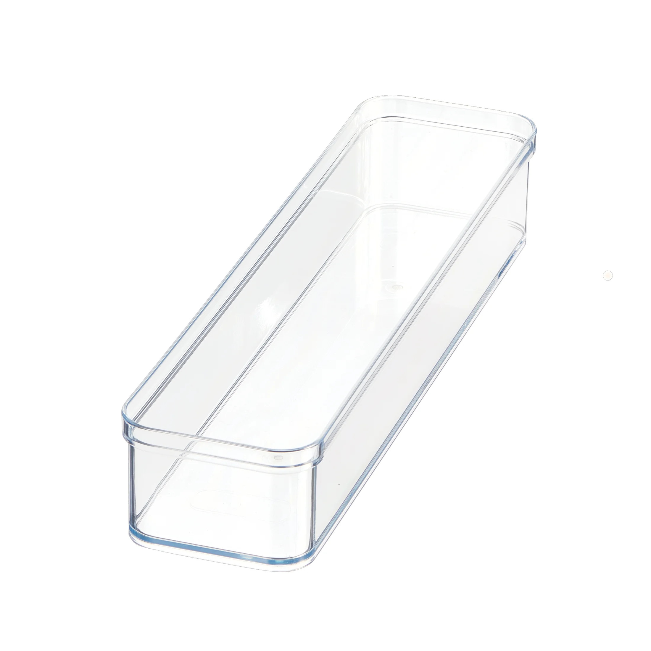 Mainstays Extra Large Clear Plastic Narrow Kitchen Drawer Organizer Storage Tray, Cabinet, Desk a... | Walmart (US)