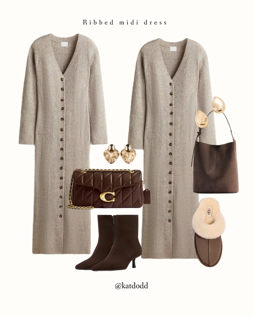 Ribbed midi dress 🤍 dressing up or staying in 🤍 I love dresses like this for Christmas time events! And perfect for bump now too 🥹


H&M ribbed knitted midi dress ankle boots coach tabby bag earrings Ugg slippers shoulder bucket bag Christmas Day outfit 

#LTKuk #LTKdresses #LTKstyletip