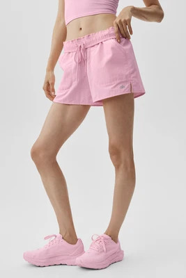 ALO | Alumni Short in Pink Marshmallow, Size: 2XS | Alo Yoga