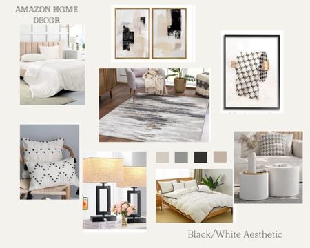 Black and white home decor ideas !! 
•all on Amazon 

#LTKFind #LTKhome #LTKGiftGuide