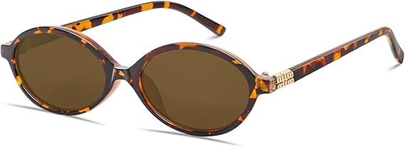 BOTEN Retro Oval Sunglasses for Women Men Small 90s Sun Glasses Trendy Round Shades Cute Designer... | Amazon (US)