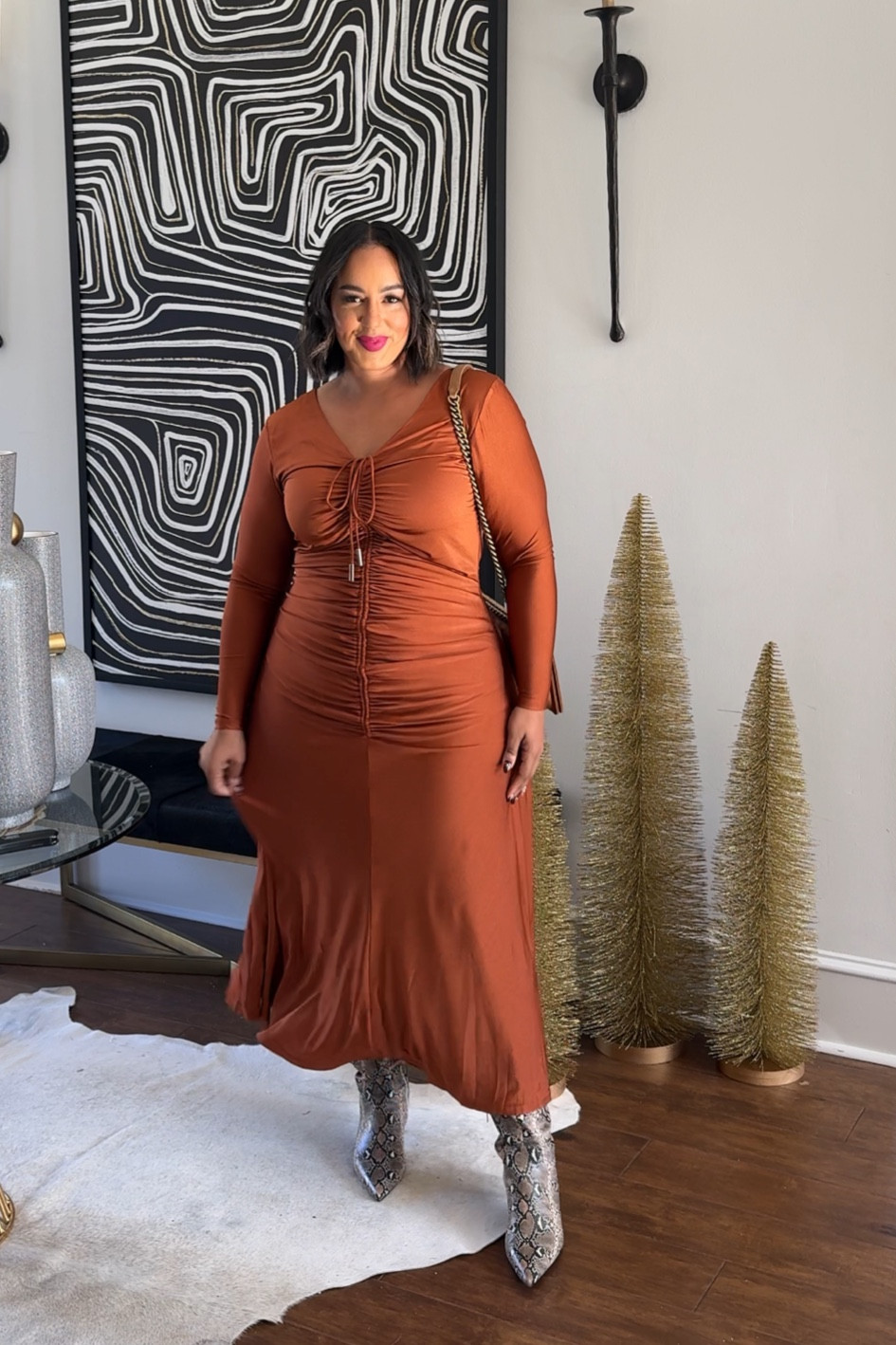 The perfect dress for Thanksgiving! Wearing a 16 

#LTKFindsUnder100 #LTKHoliday #LTKPlusSize