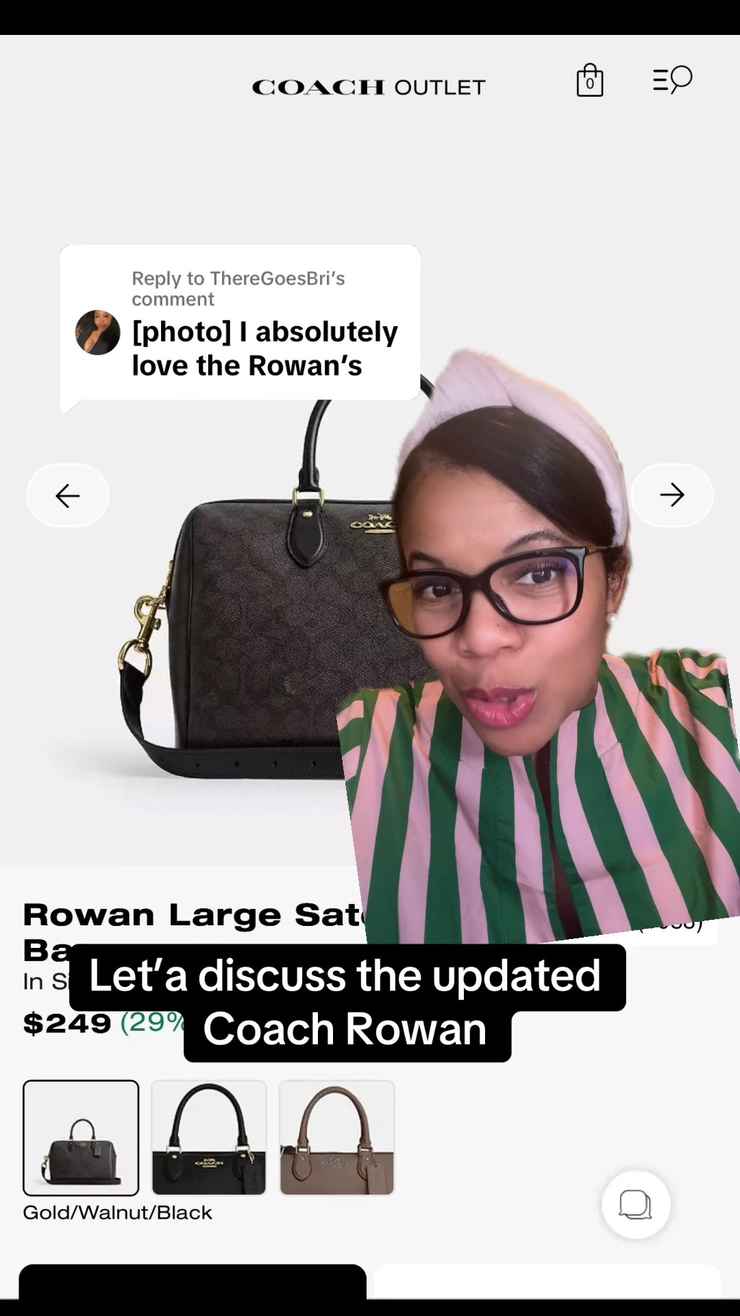The popular large Coach Rowan is high on style but has kept an affordable price point.

#LTKgrwm #LTKootd #LTKdayinmylife