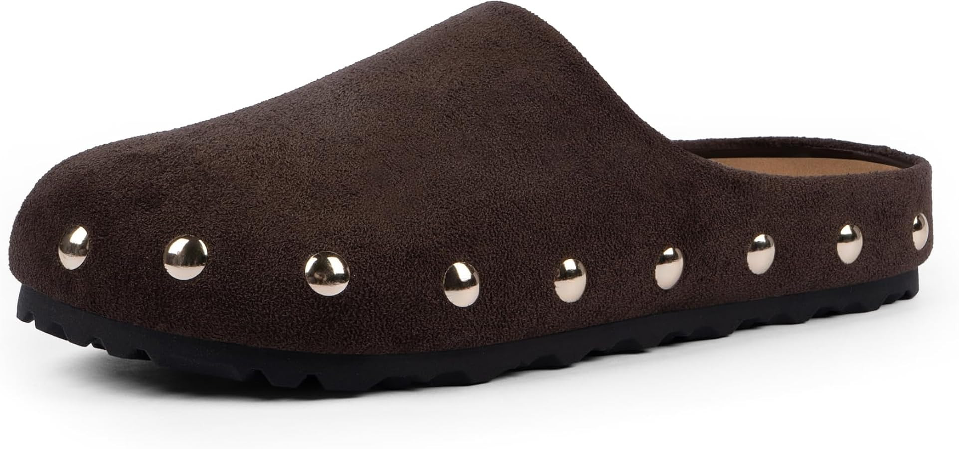 QIY Clogs for Women Slip on Faux Suede Studded Mules Comfortable Footbed Mule Potato Shoes for Wo... | Amazon (US)