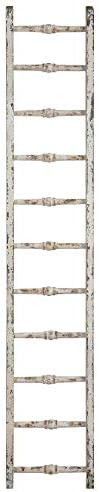 Creative Co-Op Decorative Wood Ladder, Distressed White | Amazon (US)