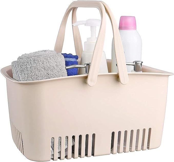 Shower Caddy Basket, Portable Shower Tote, Plastic Dorm College Shower Organizer Bucket with Hand... | Amazon (US)