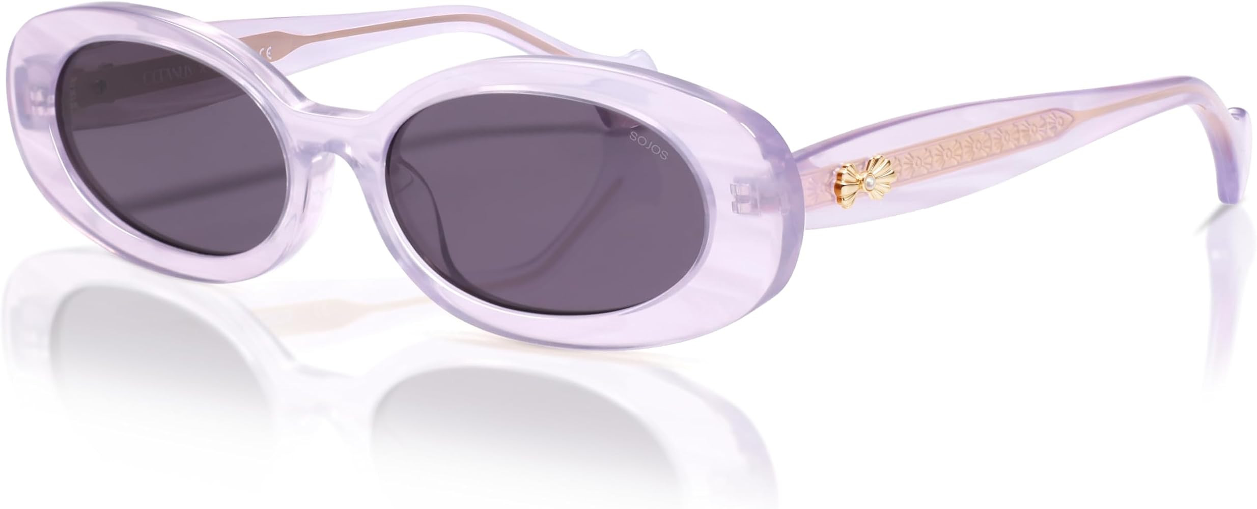 SOJOS Retro Oval Polarized Acetate Limited-Edition Sunglasses for Women Vintage Designer UV400 Pr... | Amazon (US)