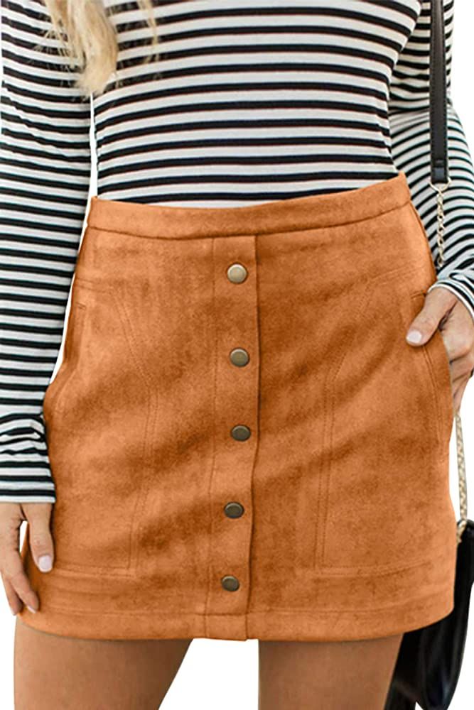 Faux Suede Skirt | Amazon (US)