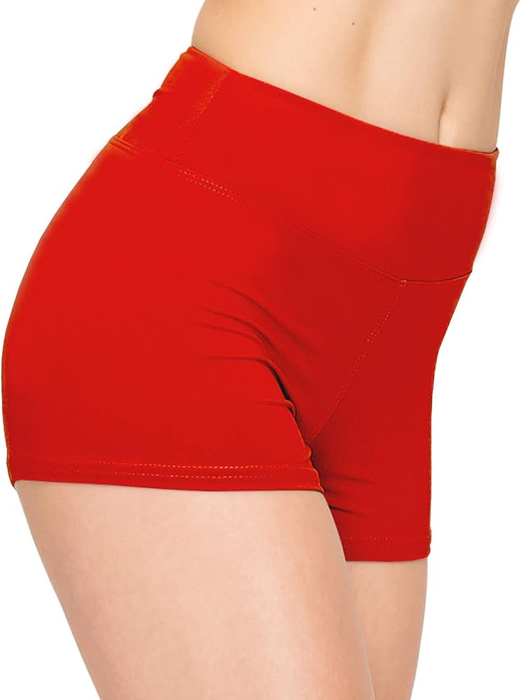 ALWAYS Women Workout Yoga Shorts - Premium Soft Solid Stretch Cheerleader Running Dance Volleybal... | Amazon (US)