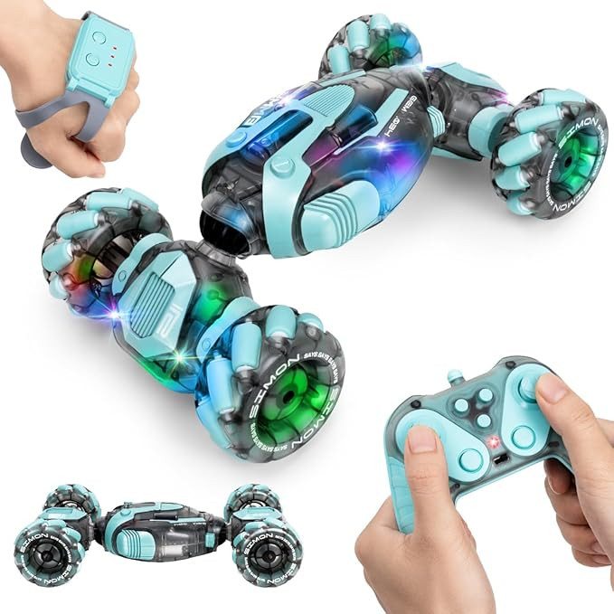 Gesture Sensing RC Stunt Car - Best Gifts for Boys 6-12 Year Old 360° Rotating 4WD Remote Contro... | Amazon (US)