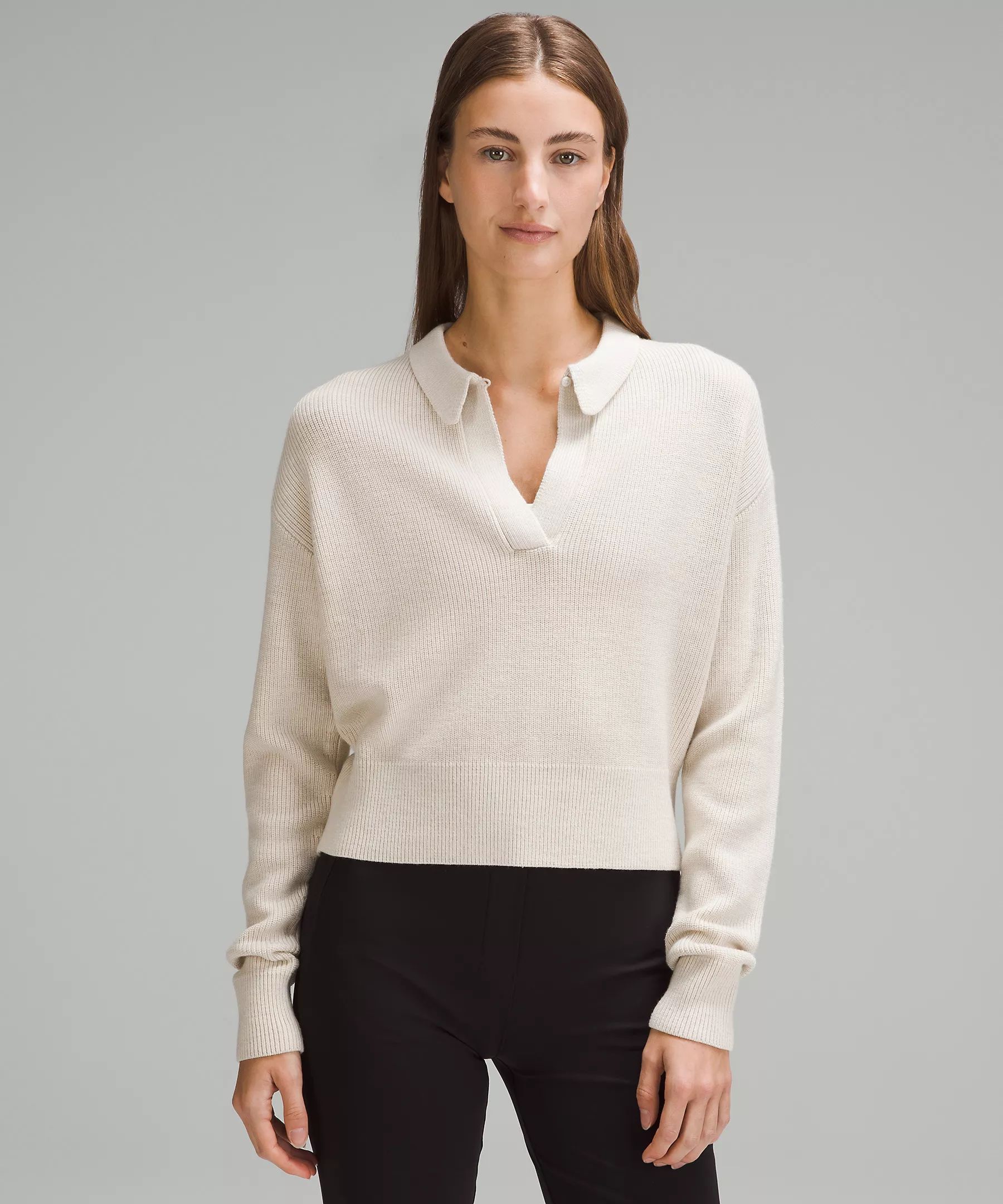Collared Merino Wool-Blend Sweater | Lululemon (US)