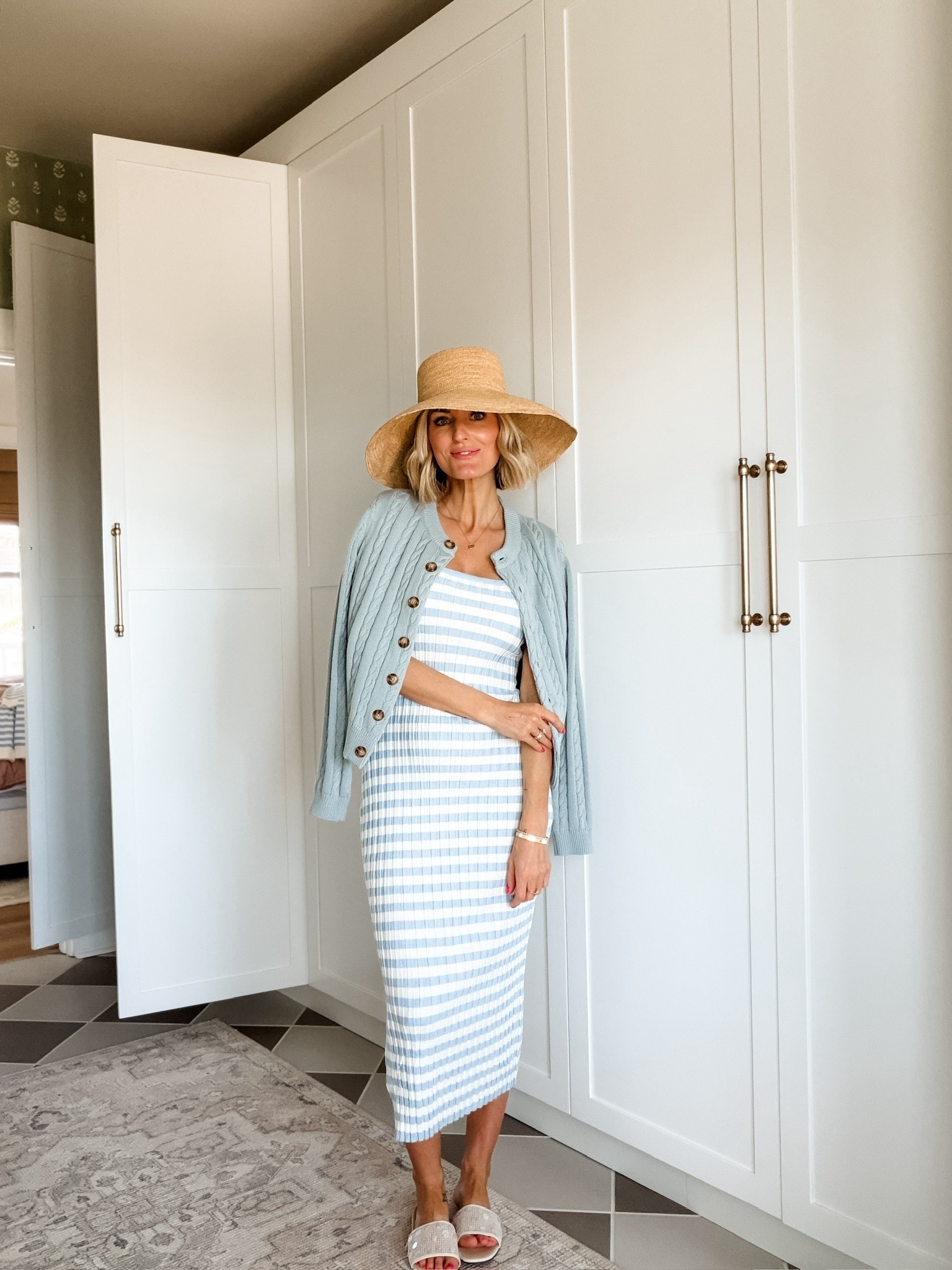 Love this striped blue & white knit maxi! This dress would also work if you’re pregnant! Wearing a size M! 

Loverly Grey, maternity, summer dress, midi dress, knit dress, Amazon 

#LTKSeasonal
