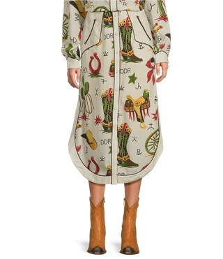 Double D Ranch Coordinating Atomic Ranch Printed A-Line Skirt | Dillard's | Dillard's