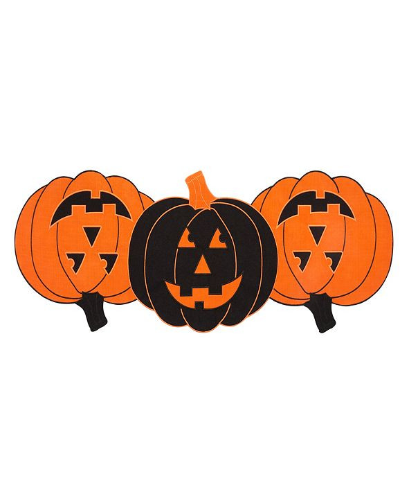 Farmhouse Living Jack-o-Lantern Pumpkin Centerpiece Table Runner | Macys (US)
