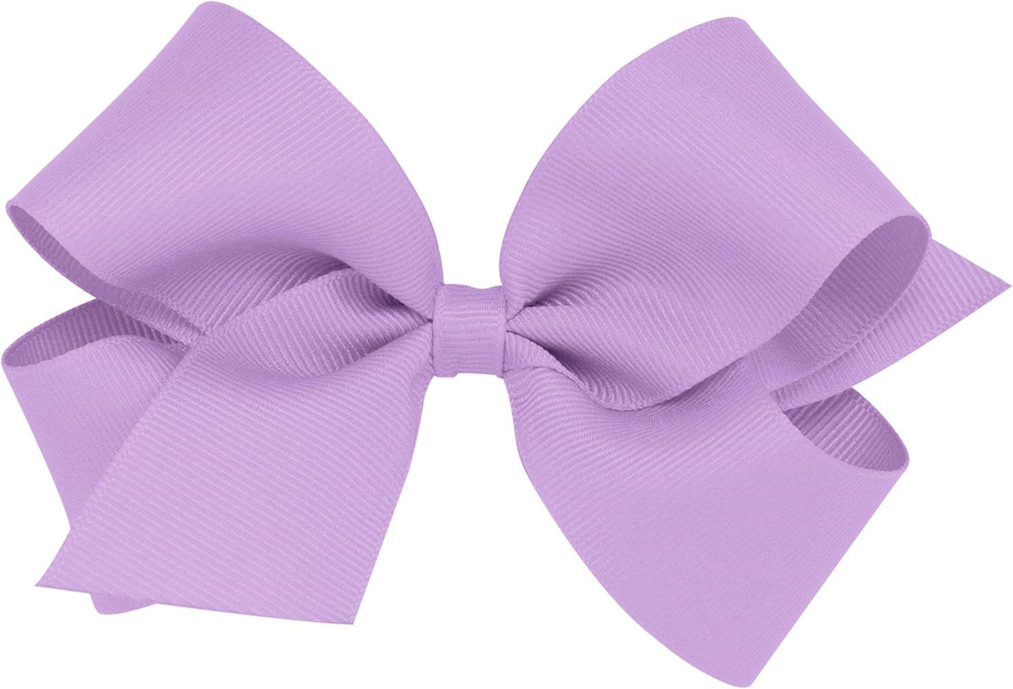 Wee Ones Girls' Classic Grosgrain Hair Bow with Plain Wrap Center on a WeeStay Hair Clip, Multipl... | Amazon (US)