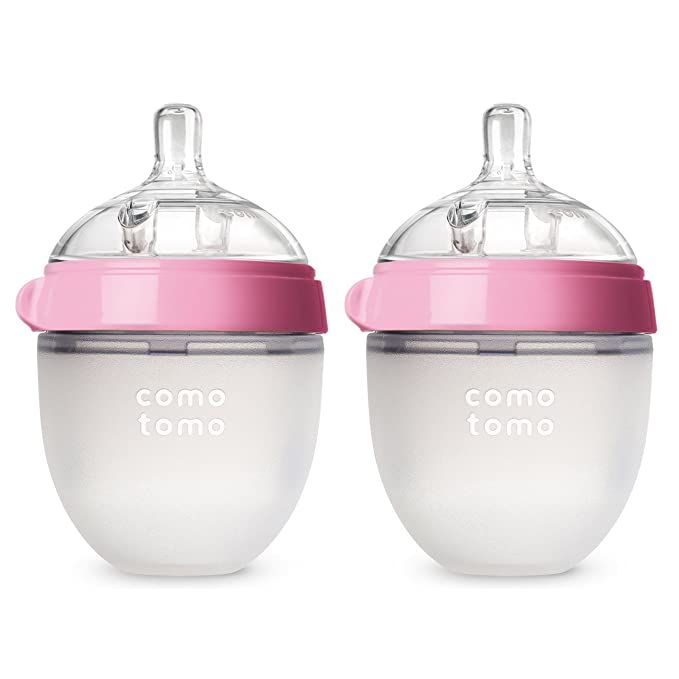 Comotomo Baby Bottle, Pink, 5 Ounce, 2 Count (Pack of 1) | Amazon (US)